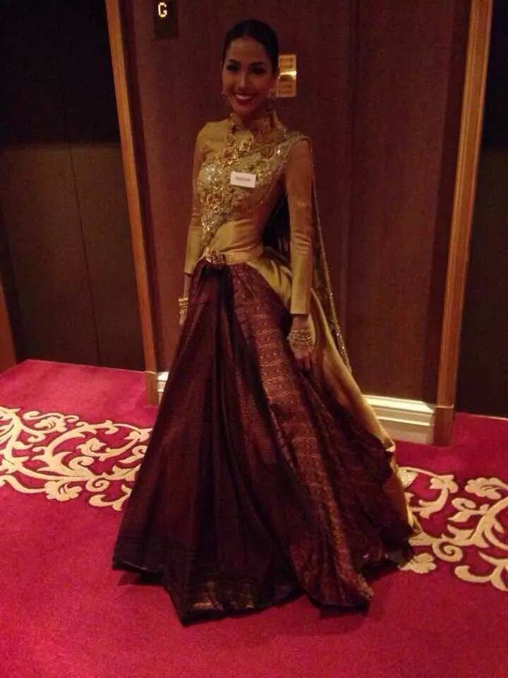 Miss Thailand World 2014 Nonthawan Thongleng attend the Miss World Charity Gala on Nov. 30