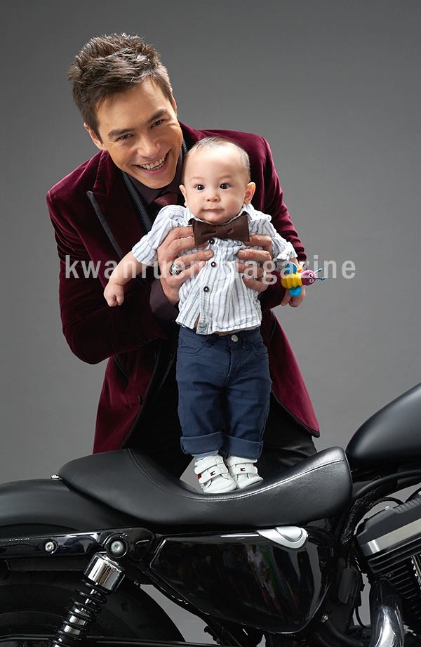 พ่อ-ลูก ปีเตอร์กับน้องแพนเตอร์ เบี้องหลังถ่ายแบบ นิตยสารขวัญเรือน