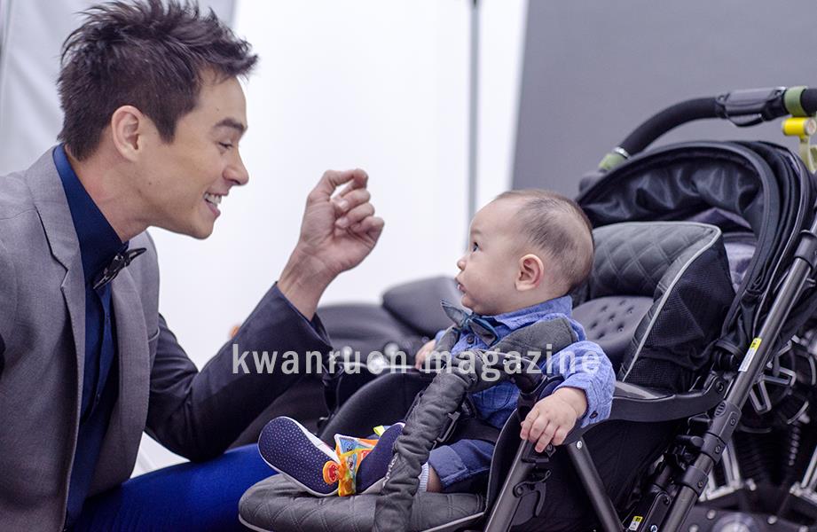 พ่อ-ลูก ปีเตอร์กับน้องแพนเตอร์ เบี้องหลังถ่ายแบบ นิตยสารขวัญเรือน