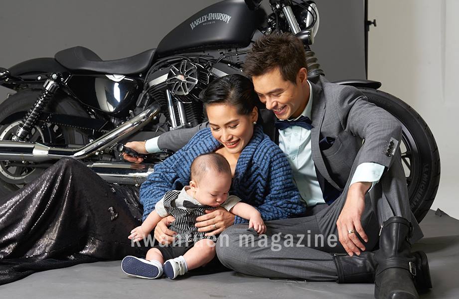 พ่อ-ลูก ปีเตอร์กับน้องแพนเตอร์ เบี้องหลังถ่ายแบบ นิตยสารขวัญเรือน