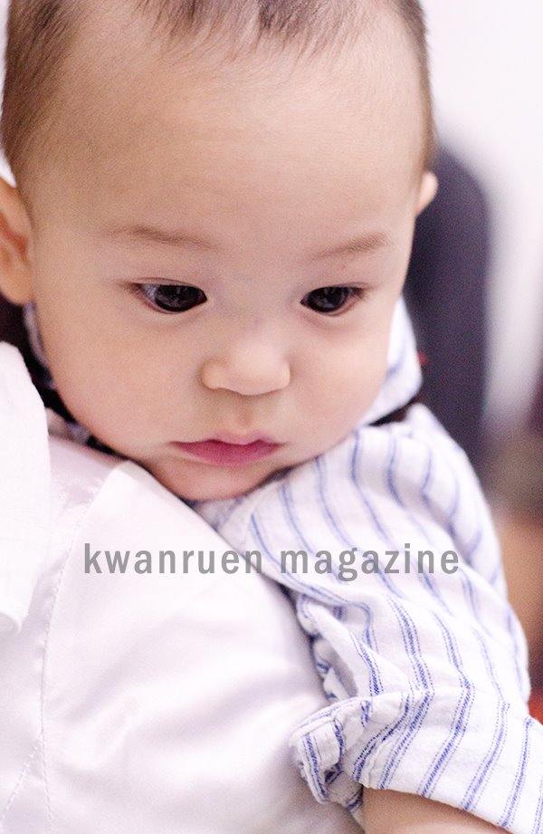 พ่อ-ลูก ปีเตอร์กับน้องแพนเตอร์ เบี้องหลังถ่ายแบบ นิตยสารขวัญเรือน
