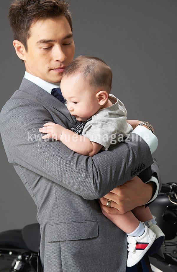 พ่อ-ลูก ปีเตอร์กับน้องแพนเตอร์ เบี้องหลังถ่ายแบบ นิตยสารขวัญเรือน