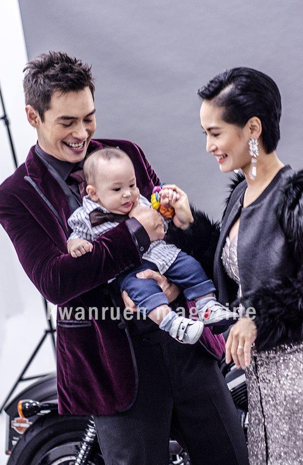 พ่อ-ลูก ปีเตอร์กับน้องแพนเตอร์ เบี้องหลังถ่ายแบบ นิตยสารขวัญเรือน