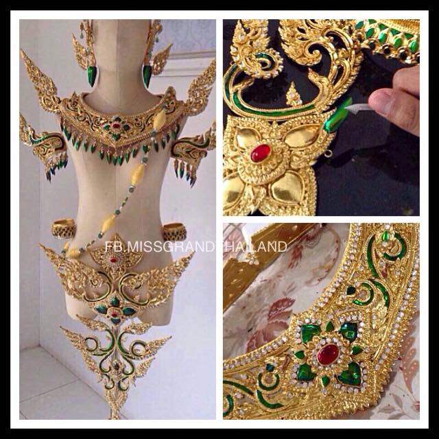 "ภูมิพัสตราชีวาสยาม" ชุดประจำชาติในการประกวด Miss Tourism International 2014 ชองน้องพลอย Miss Touris