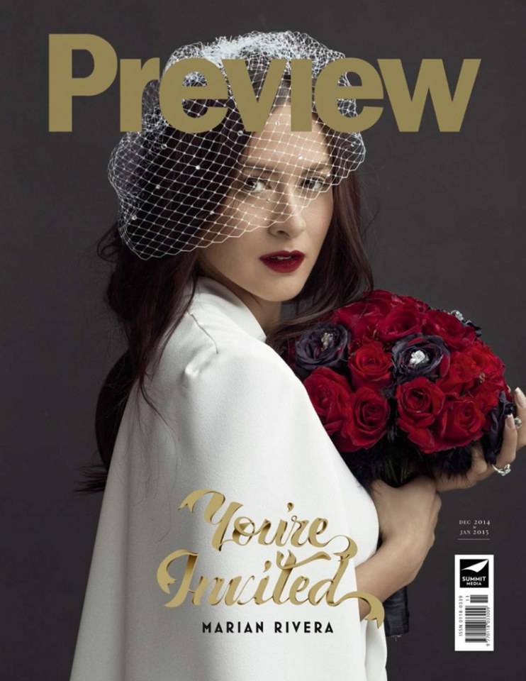 Marian Rivera @ Preview Magazine Dec 2014/Jan 2015