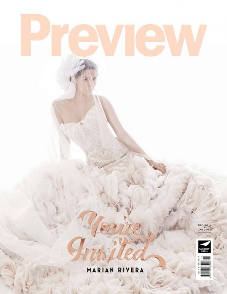 Marian Rivera @ Preview Magazine Dec 2014/Jan 2015
