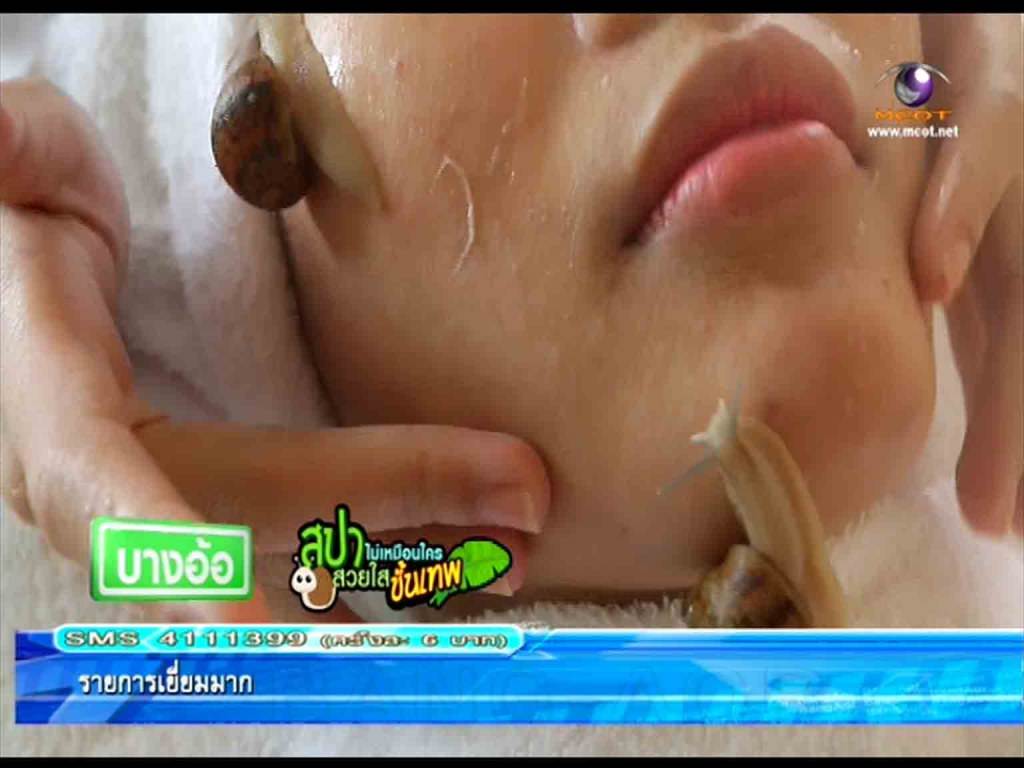 บ่นึกว่าสัดที่เฮาทังย้านทังขี้เดียด=เกลียด,จะกลายมาเป็นเครื่องบำลุงผิวพรรณไปได้ ขนลุก:สปาหอยทาก