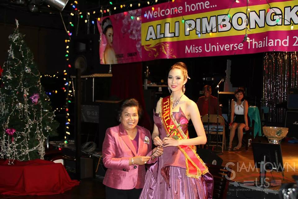 แอลลี่ Miss Universe Thailand 2014 in Los Angeles, USA
