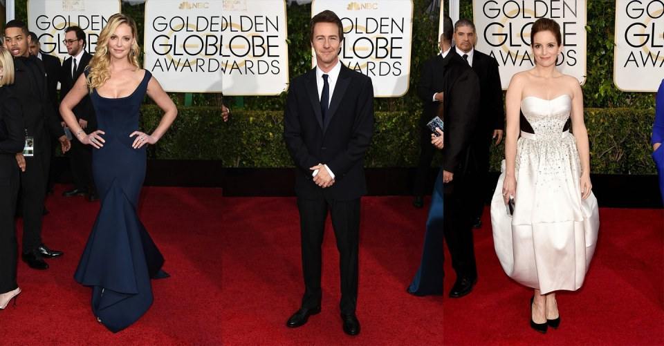 งานประกาศผลรางวัลลูกโลกทองคำ : the 2015 Golden Globes red carpet