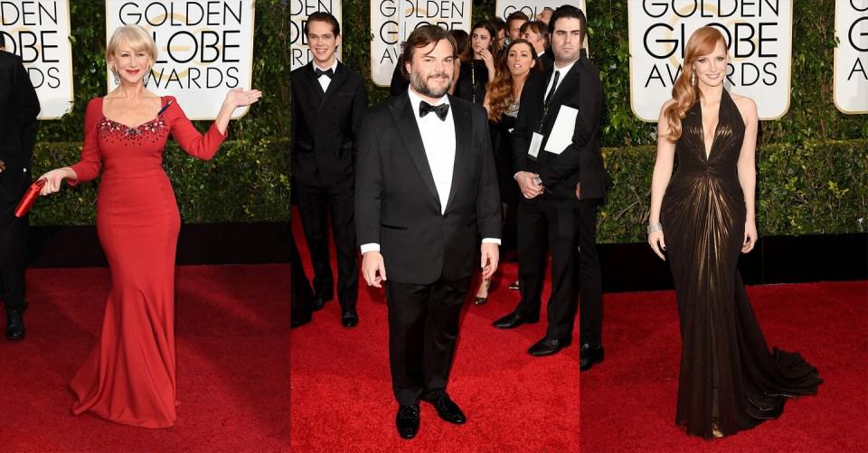 งานประกาศผลรางวัลลูกโลกทองคำ : the 2015 Golden Globes red carpet