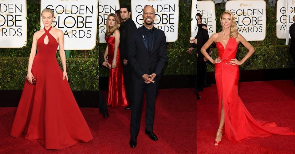 งานประกาศผลรางวัลลูกโลกทองคำ : the 2015 Golden Globes red carpet
