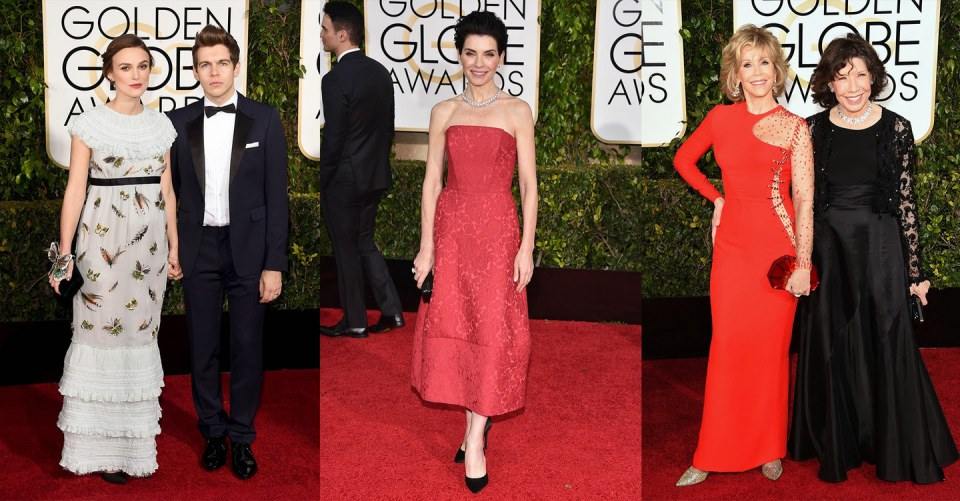 งานประกาศผลรางวัลลูกโลกทองคำ : the 2015 Golden Globes red carpet