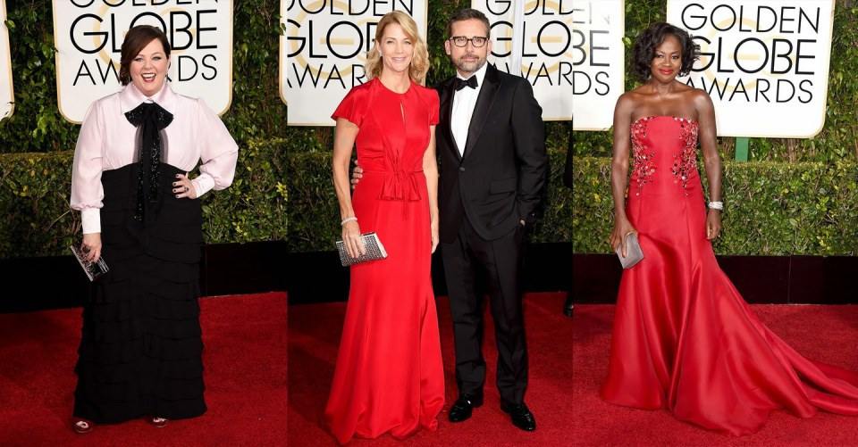 งานประกาศผลรางวัลลูกโลกทองคำ : the 2015 Golden Globes red carpet