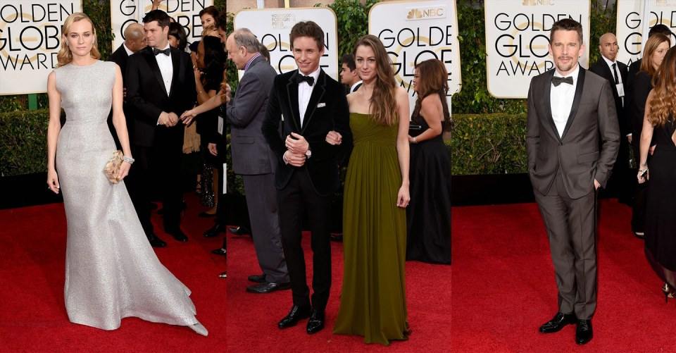 งานประกาศผลรางวัลลูกโลกทองคำ : the 2015 Golden Globes red carpet