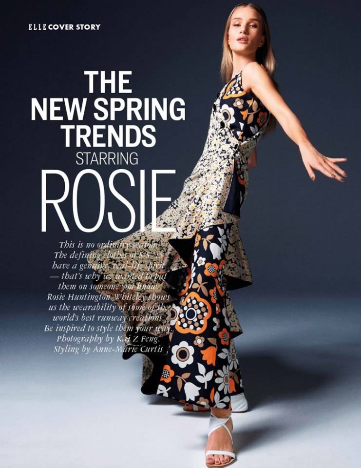 Rosie Huntington-Whiteley @ ELLE Malaysia February 2015