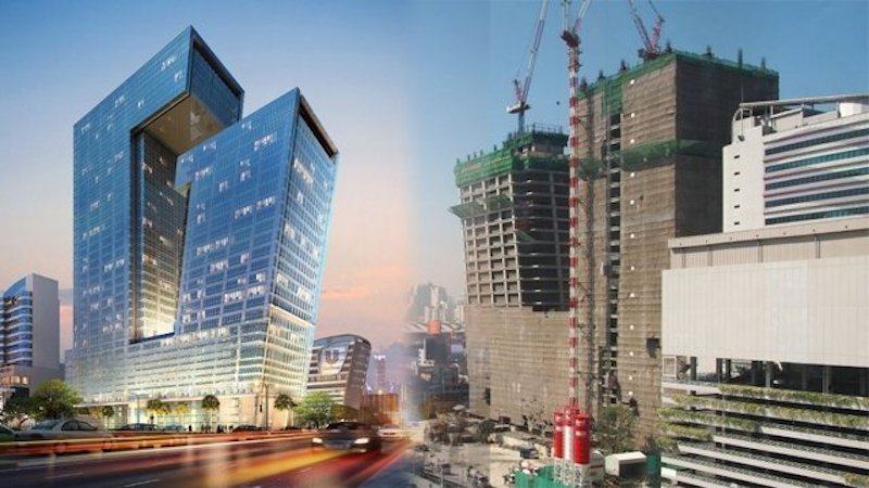ตึก "จีแลนด์ทาวเวอร์" ตึกรูปตัว G ตึกเอียงแห่งแรกในเมืองไทย
