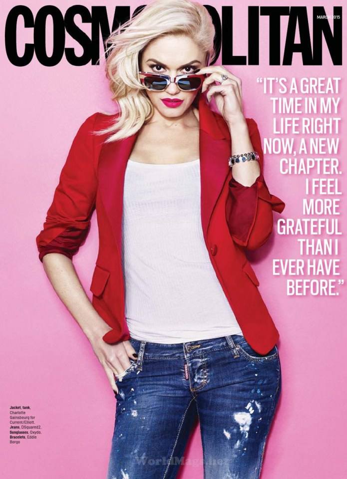 Gwen Stefani @ Cosmopolitan USA March 2015