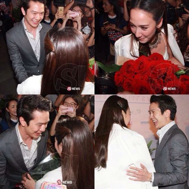 "แอมป์" หอบกุหลาบสีแดงช่อยักษ์ แสดงความยินดีกับ "อั้ม" หว๊านหวาน!!