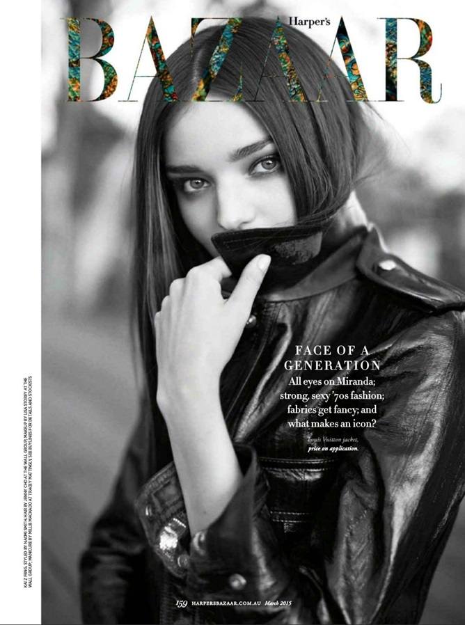 Miranda Kerr @ Harper's Bazaar Australia March 2015