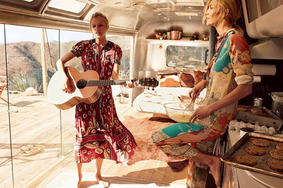 Taylor Swift & Karlie Kloss @ VOGUE US March 2015