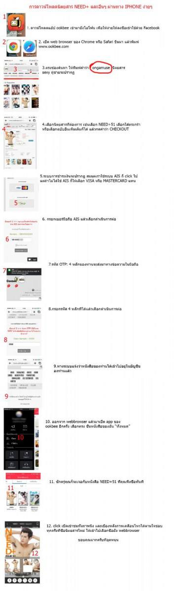 วิธีการโหลดนิตยสารเข้า iphone โดยละเอียดครับ