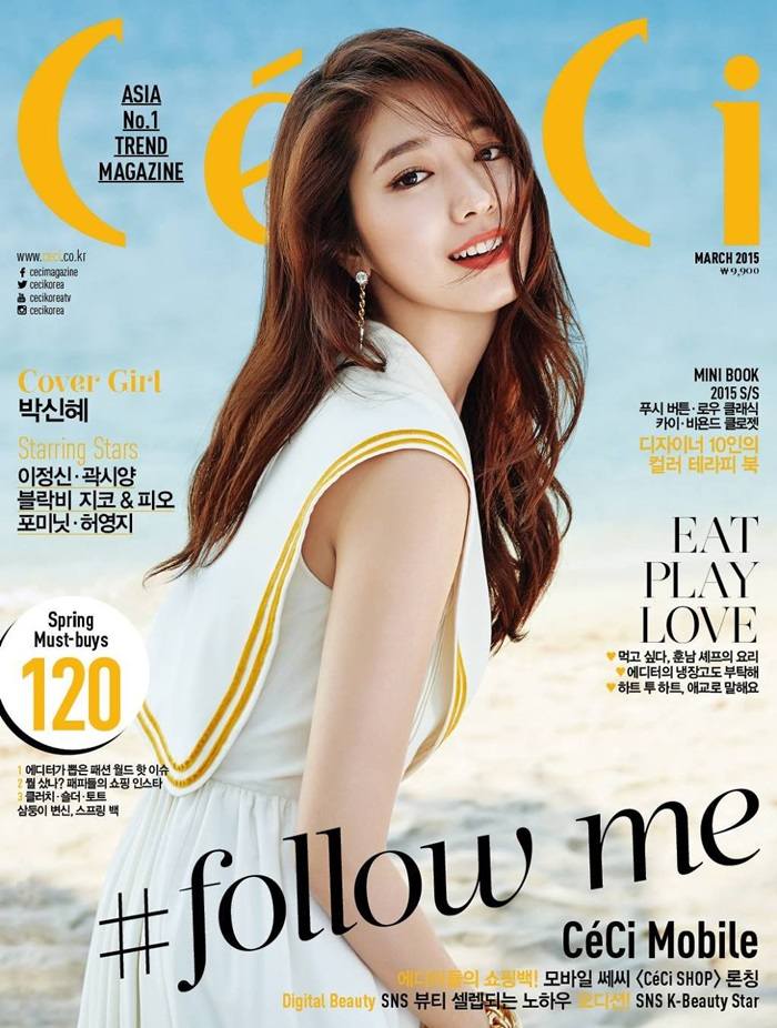 Park Shin Hye @ CeCi Korea March 2015