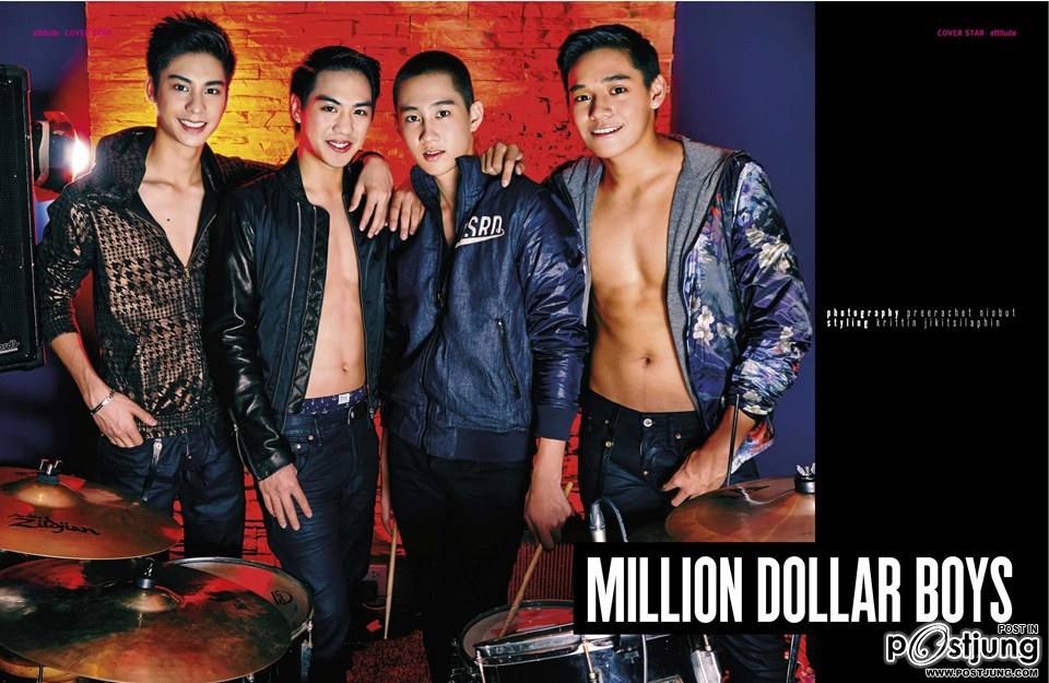 4 หนุ่ม Love Sick @ ATTITUDE vol.5 no.49 March 2015
