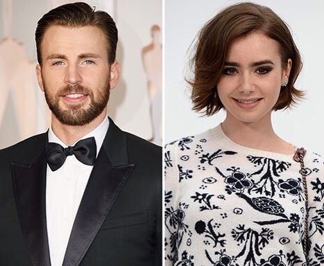 สาวๆเศร้า Chris Evans เปิดตัวคบ Lily Colin นางเอก snow white