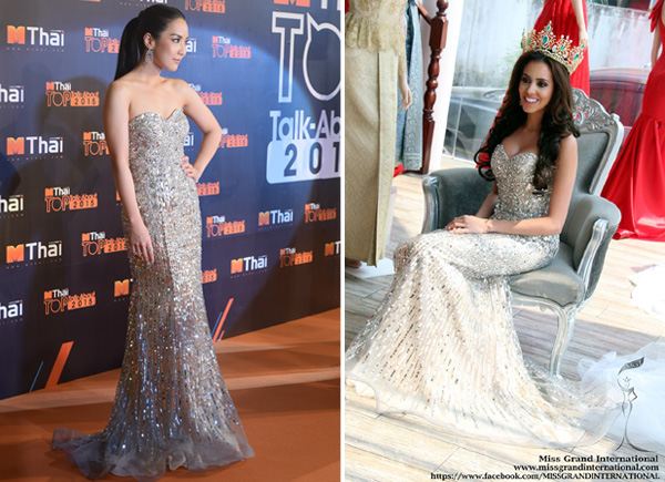 "จักจั่น อคัมย์สิริ" มาในชุด เดรสคริสตัลสวาร๊อฟสกี้ หรูหรา อลังการ!!