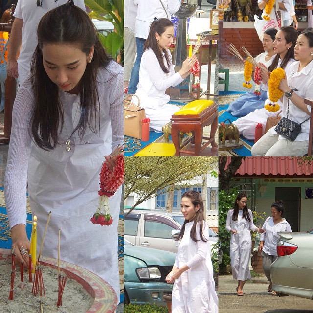 ทำบุญ 9 วัด จ.อยุธยา กับ "อั้ม พัชราภา" สวยใสเรียบร้อยอิ่มบุญกันถ้วนหน้า!!
