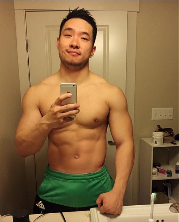 Men selfie