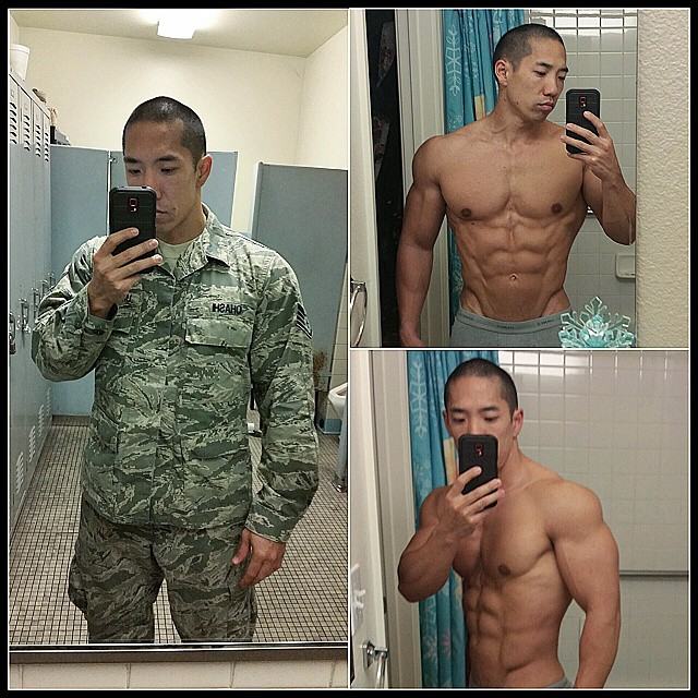 Men selfie