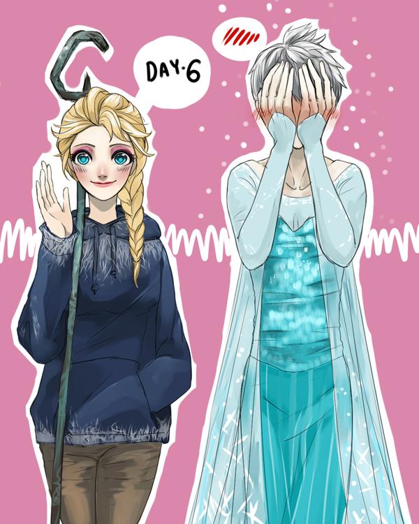 CUTE 132 - Jack Frost ❤ Elsa Frozen