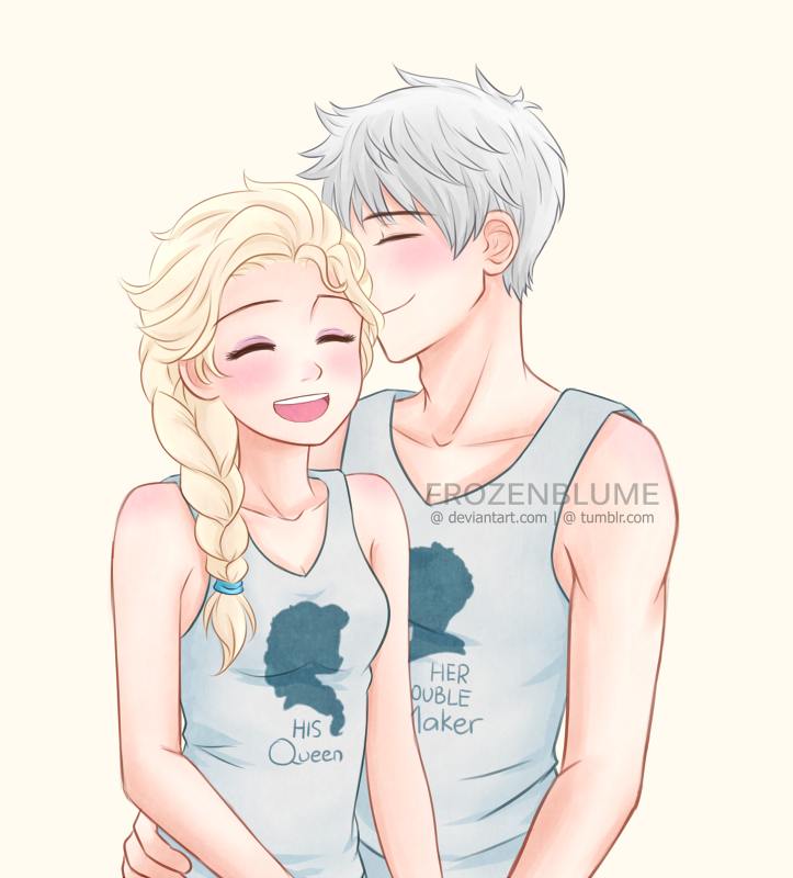 CUTE 132 - Jack Frost ❤ Elsa Frozen