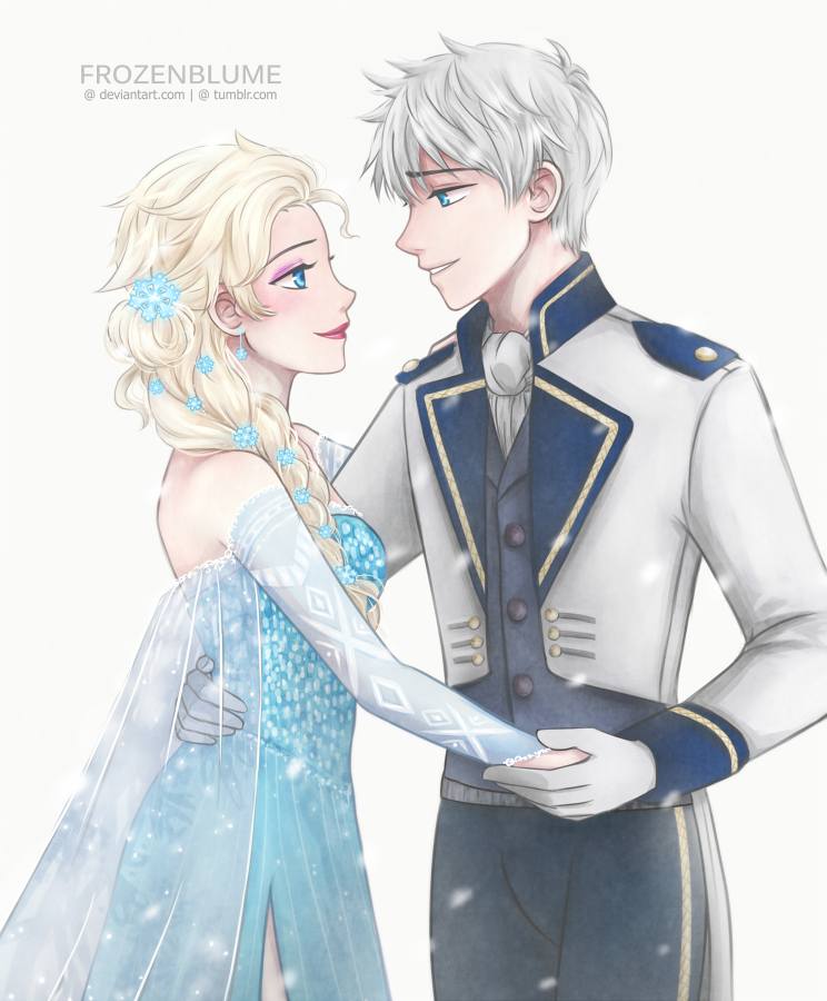 CUTE 132 - Jack Frost ❤ Elsa Frozen