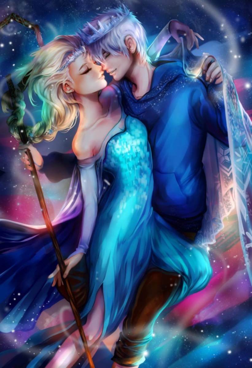 CUTE 132 - Jack Frost ❤ Elsa Frozen