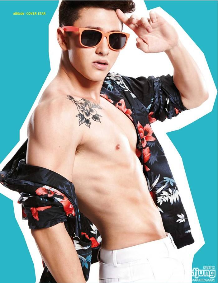 กวิน นิโคลัส ดูวาล @ ATTITUDE vol.5 no.50 April 2015