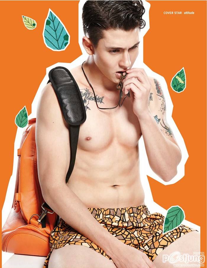 กวิน นิโคลัส ดูวาล @ ATTITUDE vol.5 no.50 April 2015