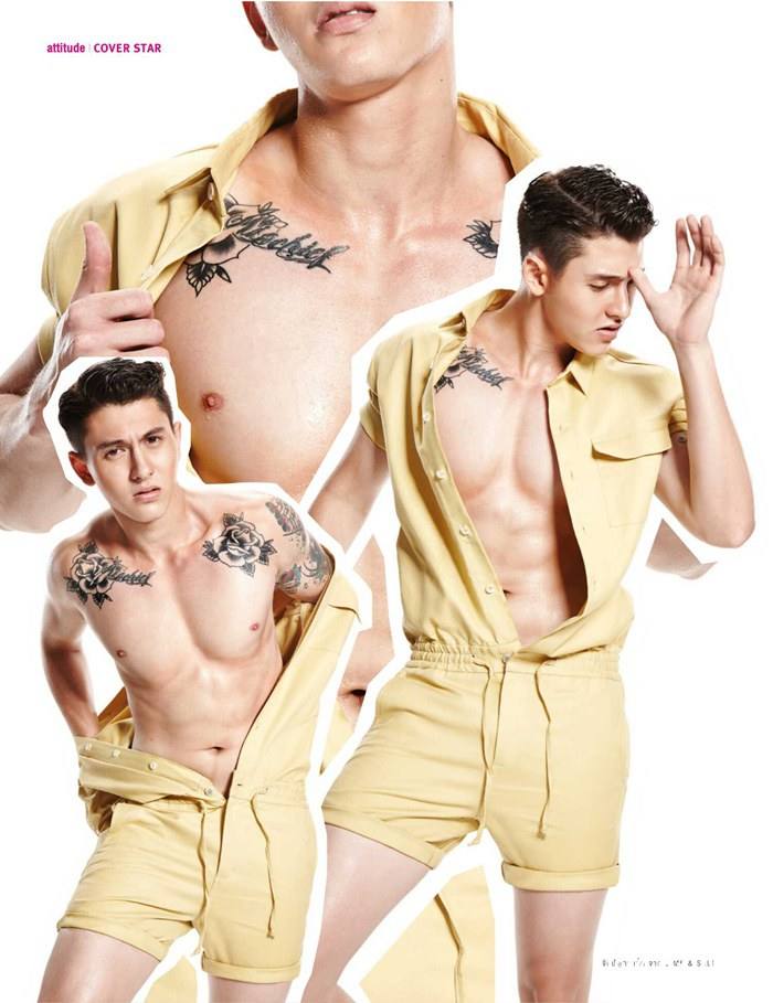 กวิน นิโคลัส ดูวาล @ ATTITUDE vol.5 no.50 April 2015