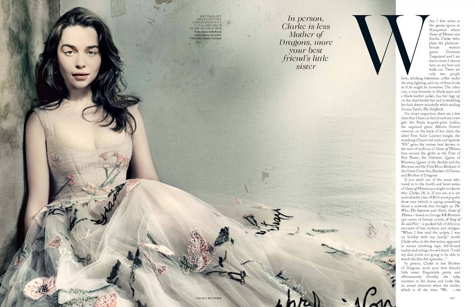 Emilia Clarke @ Vogue UK May 2015