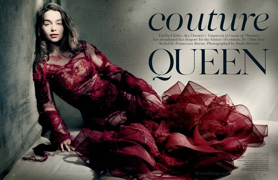 Emilia Clarke @ Vogue UK May 2015