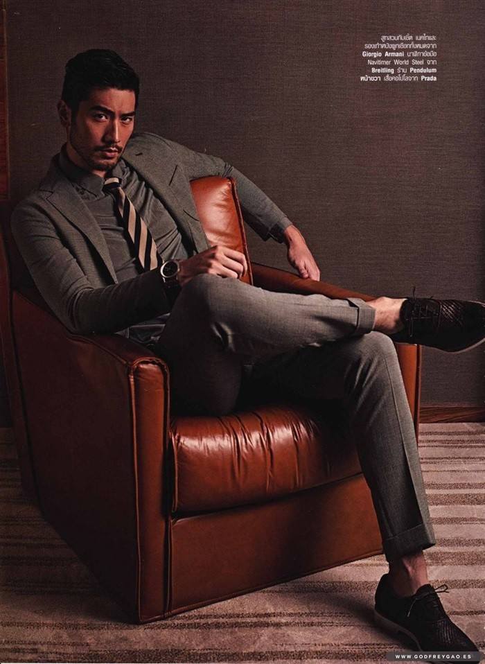 Godfrey Gao @ Harper's Bazaar Men Thailand S/S 2015
