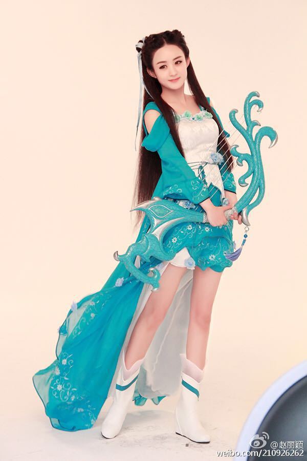 จ้าวลี่อิง ถ่ายแบบ 花千骨手游