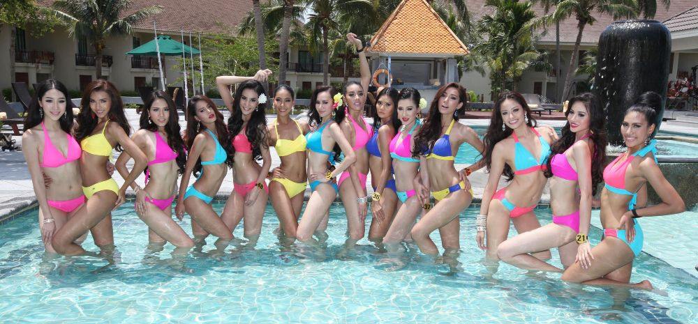 50 สาวงามเวที มิสแกรนด์ ไทยแลนด์ 2015 สวม ทูพีซ อวดหุ่นสวย