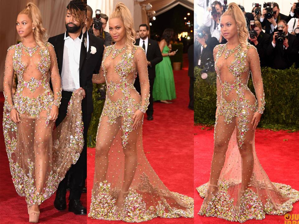 ชุด Beyonc&eacute; บนพรมแดงงาน MET Gala 2015 เซ็กซี่เลอค่า