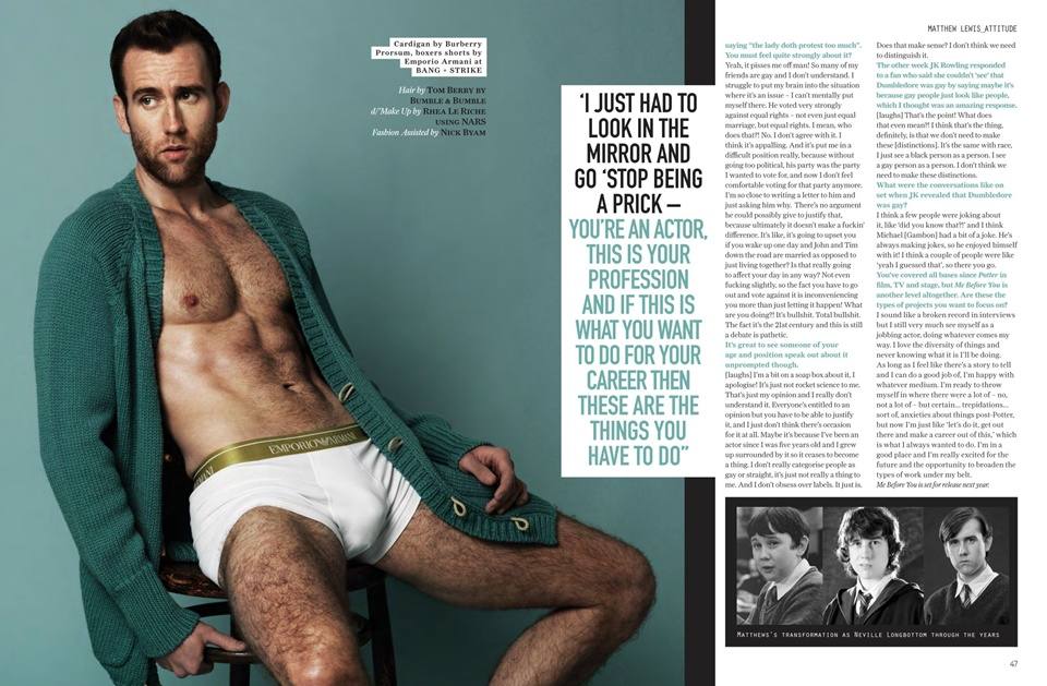 Matthew Lewis @ Attitude UK June 2015
