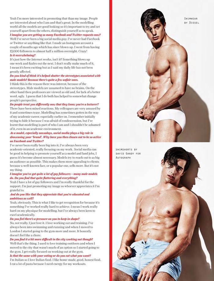 Pietro Boselli @ Attitude UK June 2015