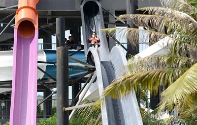 ปั้นจั่น-รอน หนีร้อนท้าดวลความฟิตพิชิตความมันส์ที่ Black Mountain Water Park