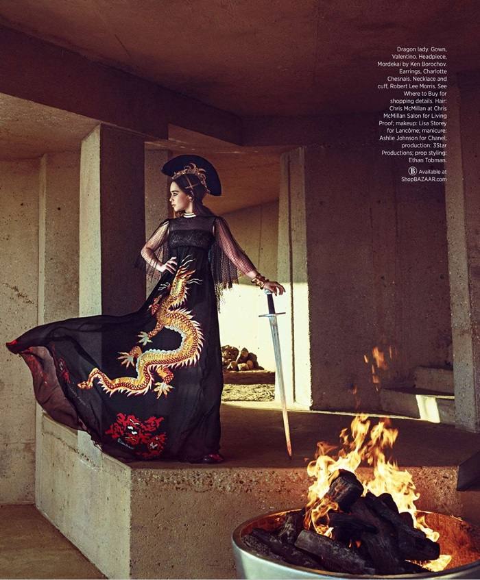 Emilia Clarke @ Harper's Bazaar US June 2015