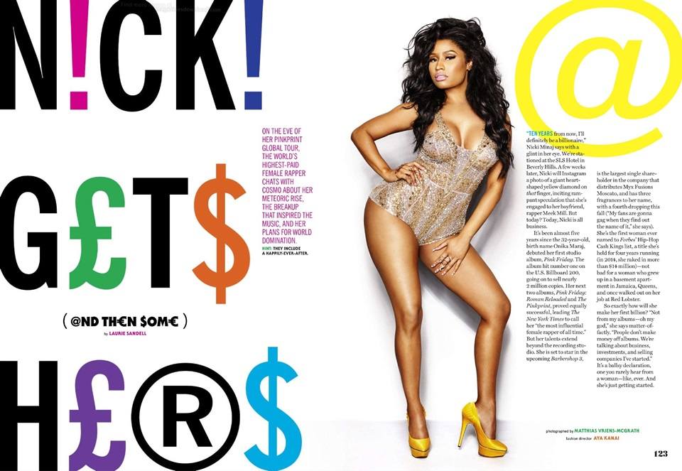 Nicki Minaj @ Cosmopolitan US July 2015